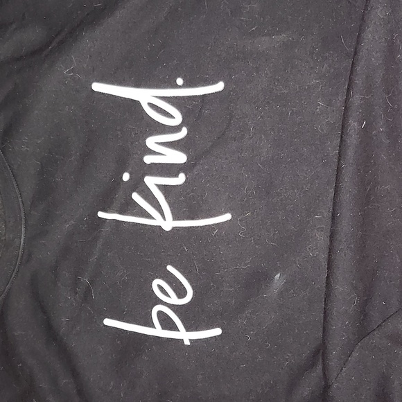 SHEIN Black "Be Kind" Sweatshirt, Size 4X but Fits Like XXL, EUC - Picture 4 of 4